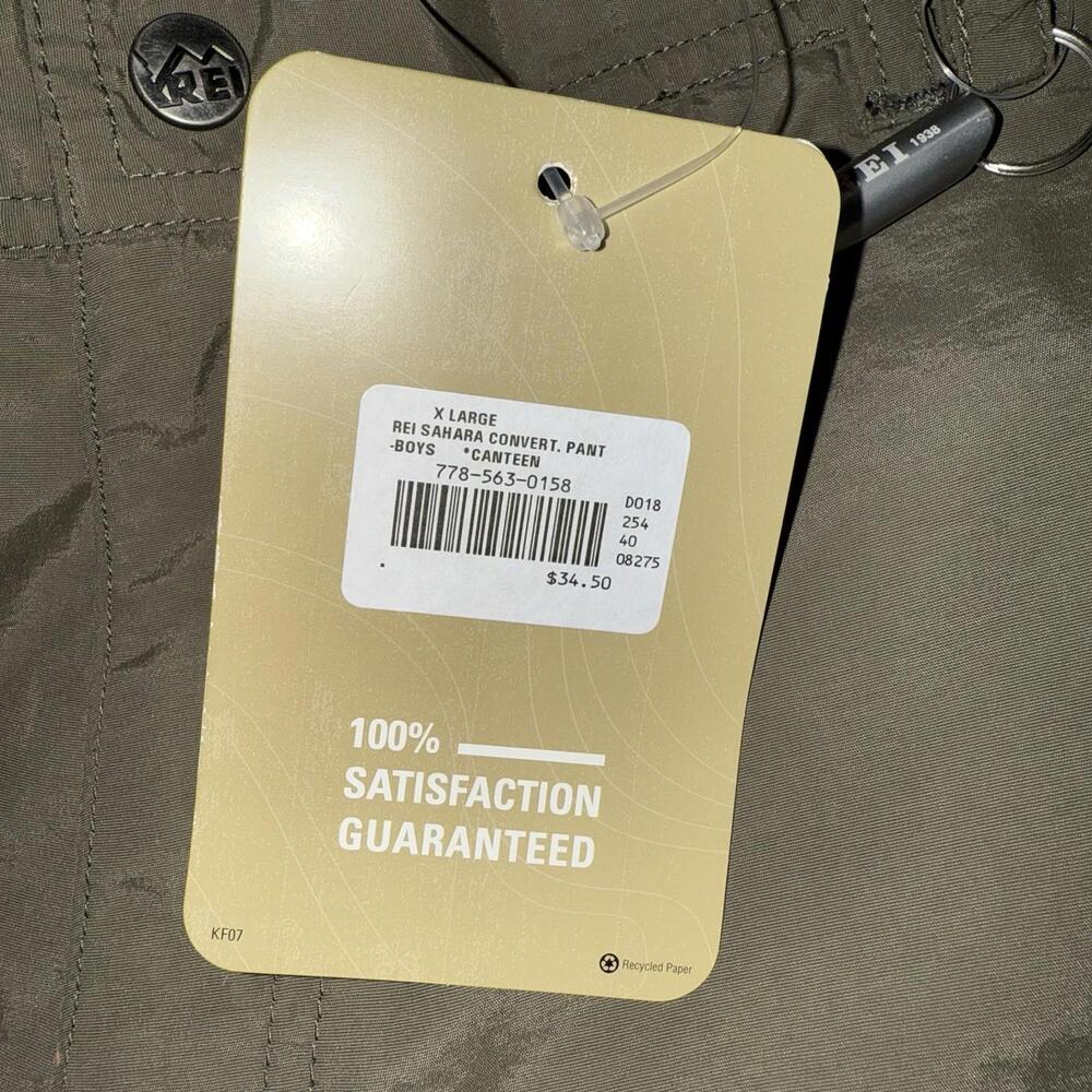 NWT REI Co-op Sahara Convertible Cargo Pants With Whistle Olive Xl (16/18) - Picture 9 of 10
